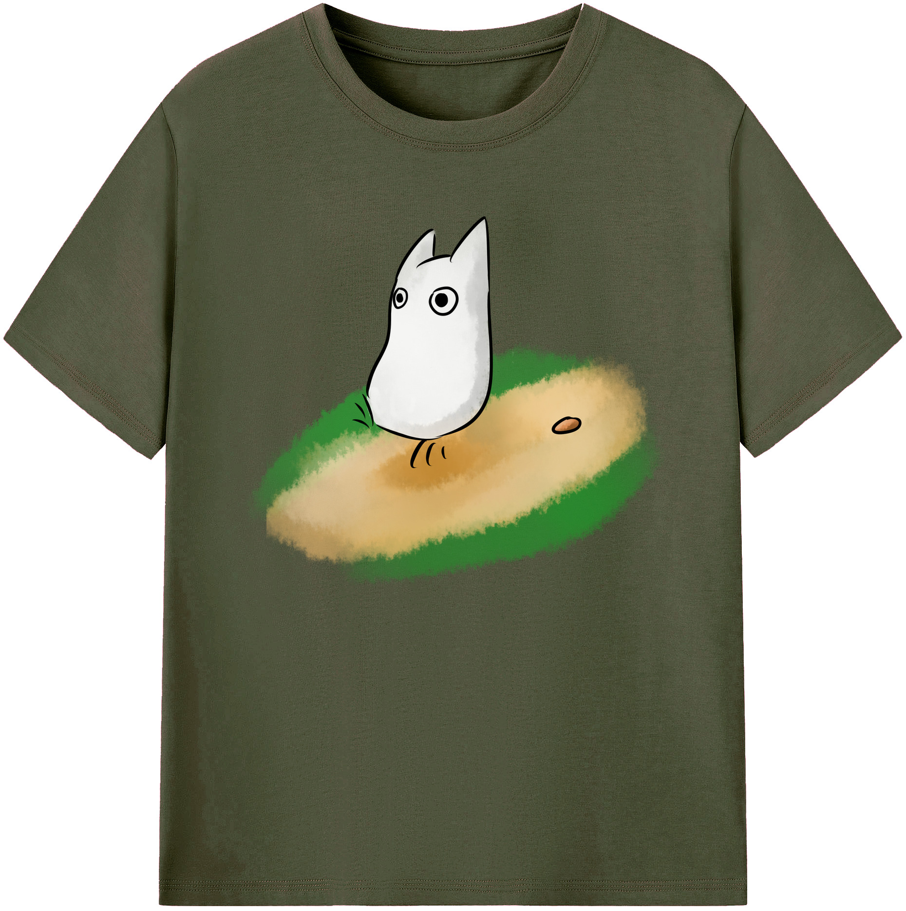 （画像用） となりのトトロ 草壁メイ 草壁サツキ My Neighbor Totoro Satsuki Kusakabe Mei Kusakabe 綿100％ メンズ半袖Tシャツ｜肌触りやわらか＆通気性